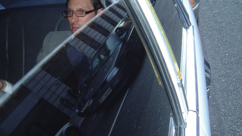 Uncle Roy in the limousine Uncle Roy in the limousine
