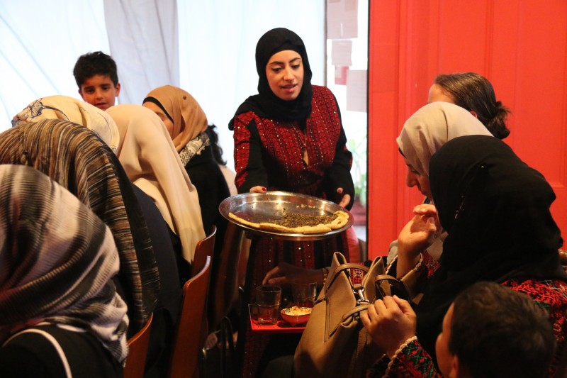 Still from Aleea Monsour's Remembering Palestine performance